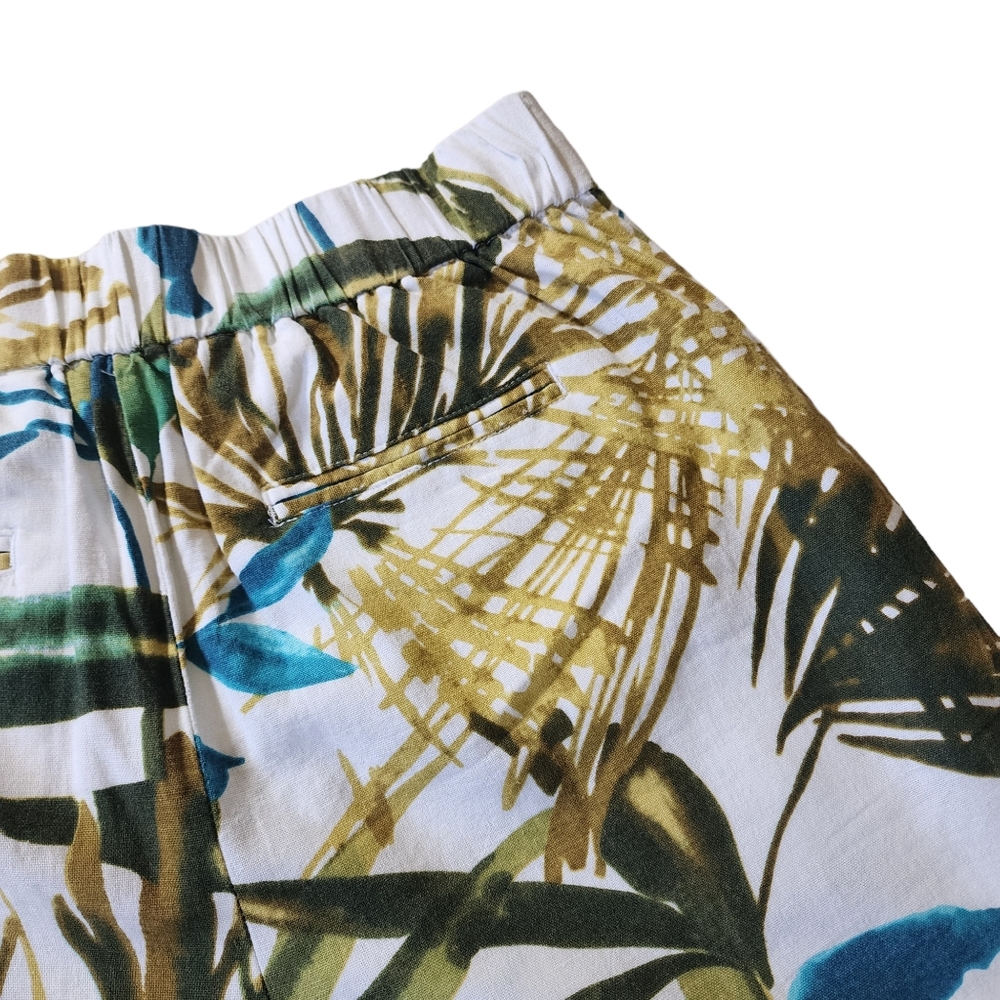 Chelsea & Theodore Tropical Wide Leg Pants Sz 6 NWT - Picture 6 of 9